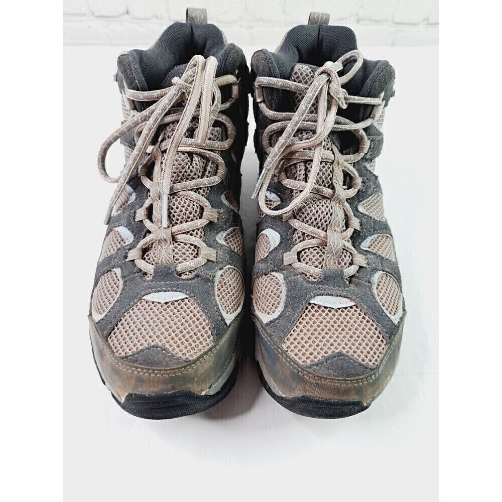 MERRELL Shoes Women's 9 Castle Rock Wild Dove High Hiking Sneakers Gray Leather - Picture 2 of 7